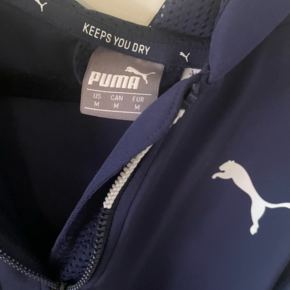 Puma Tec Sports Hoodie - Zip Neck- Men’s sz M - Picture 3 of 5